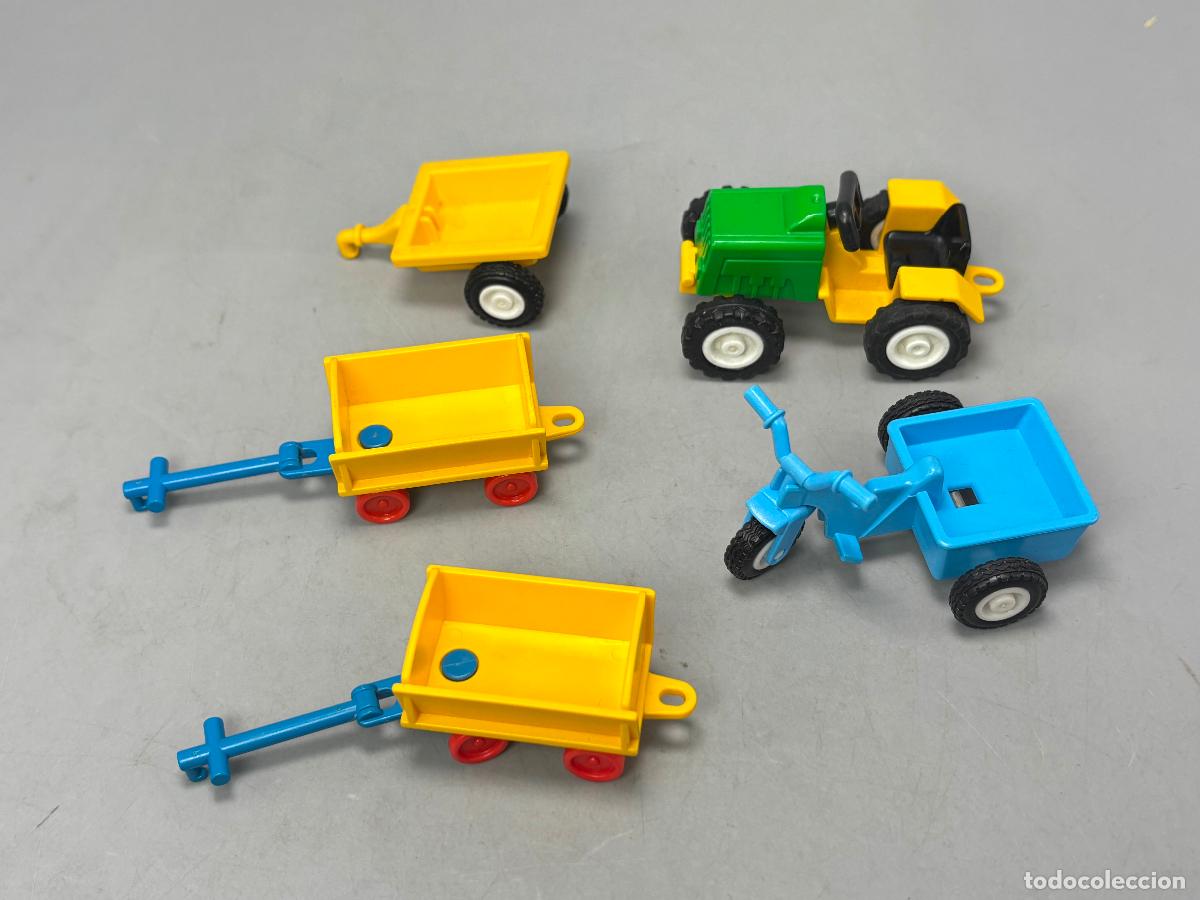 Playmobil: Playmobil lote tractor y remolque ni&ntilde;o