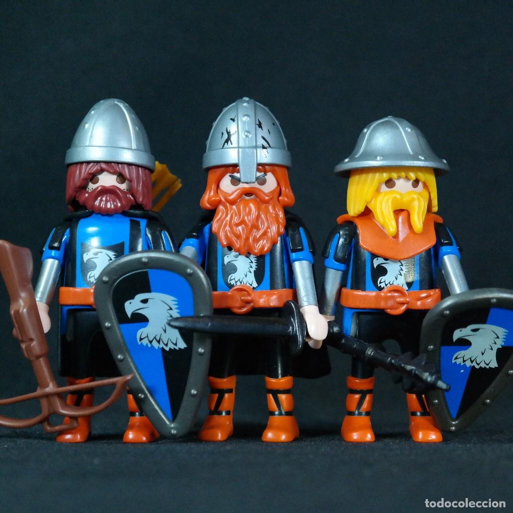 Playmobil: Playmobil 3 caballeros de aguila medievales ☼