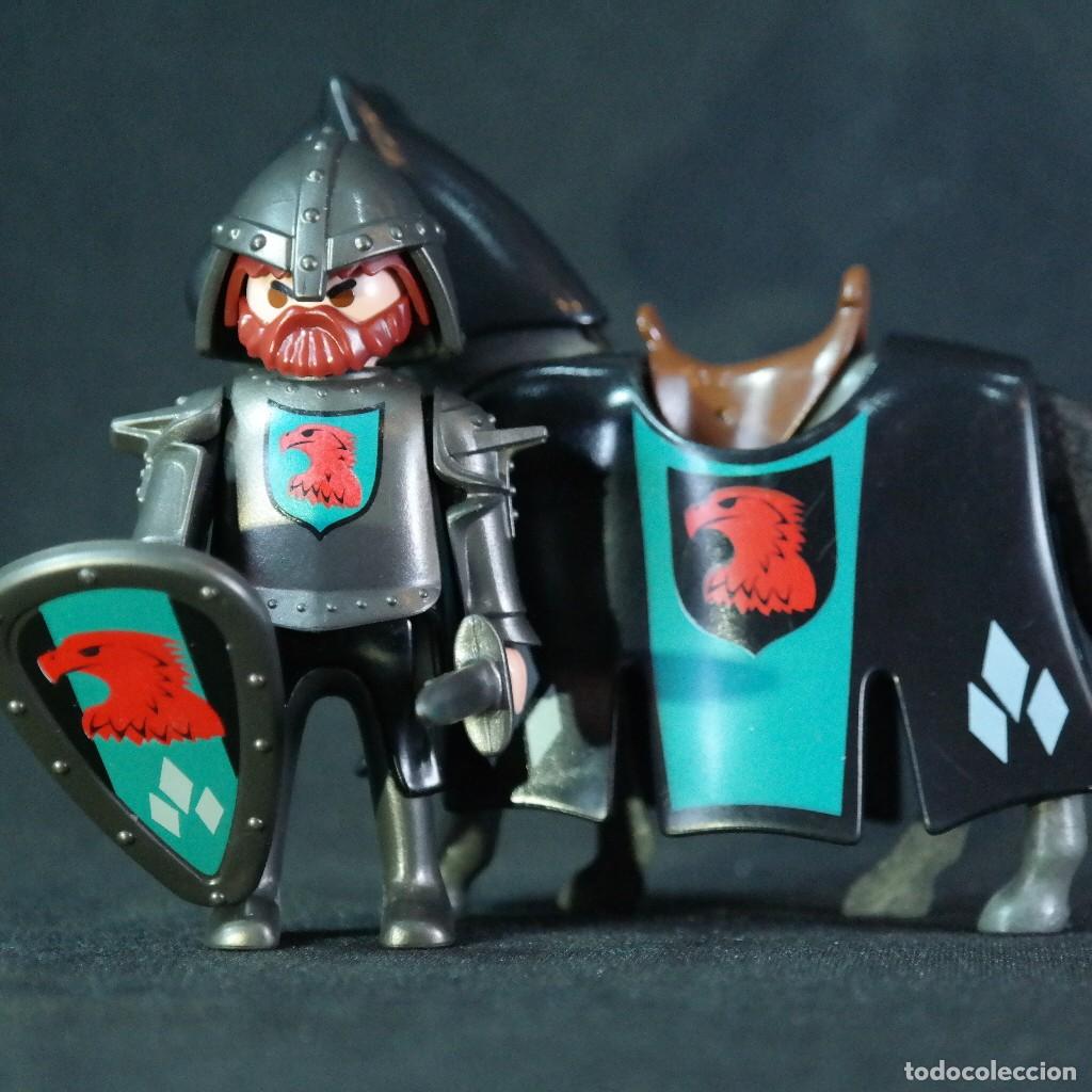 Playmobil: Playmobil caballero medieval de aguila con caballo ☼