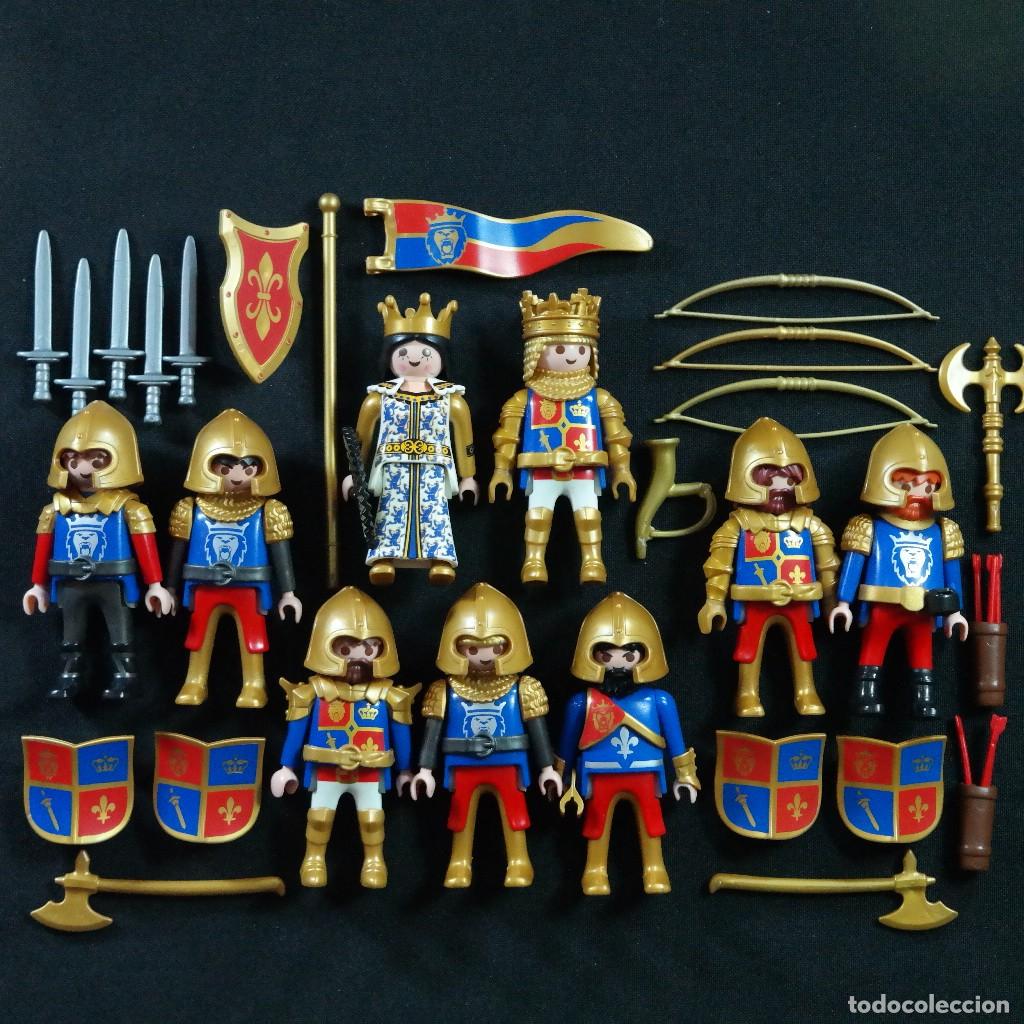 Playmobil: Playmobil rey, reina y 7 caballeros de leon ☼