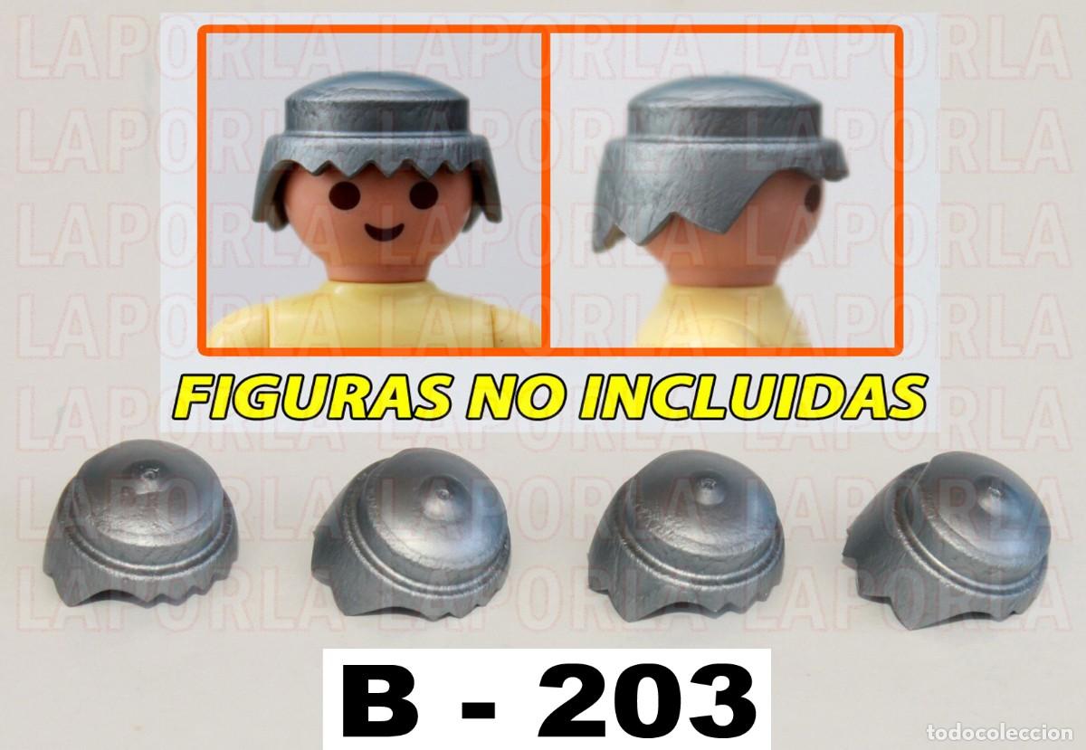 Playmobil: PLAYMOBIL 4 PELUCAS METALIZADAS - ROBOT ESPACIO MEDIEVAL (B-203)