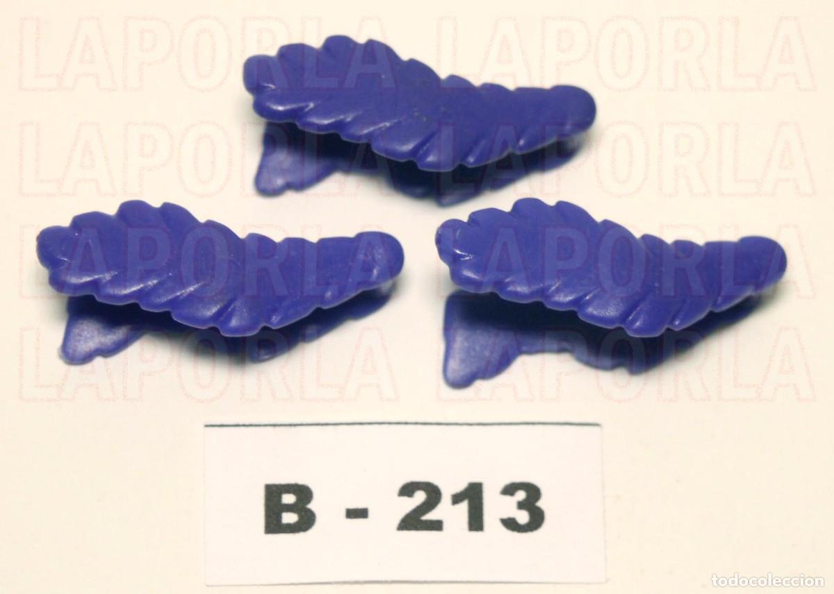 Playmobil: PLAYMOBIL 3 PLUMAS AZUL MARINO PARA CASCO O CAPERUZA CABALLO - MEDIEVAL CABALLERO (B-213)