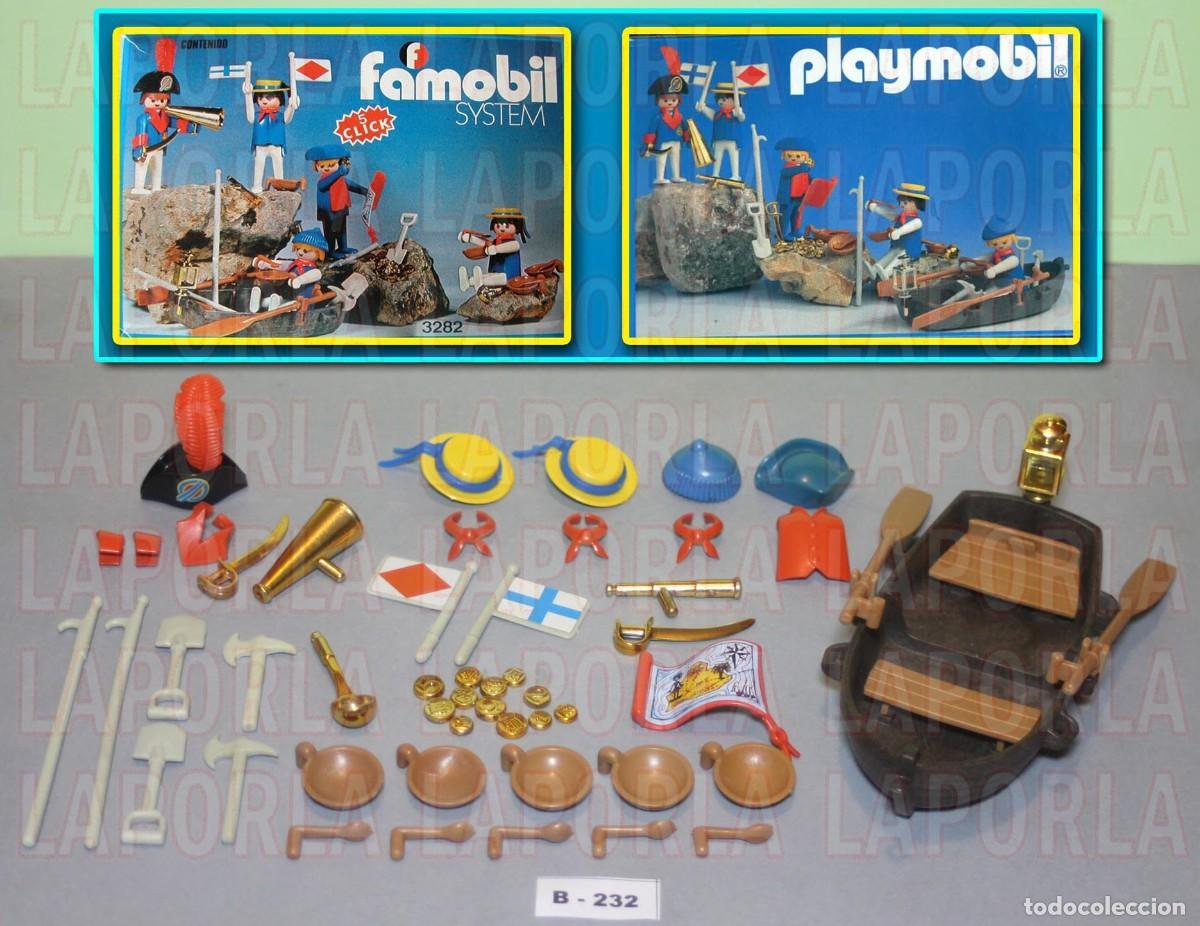Playmobil: PLAYMOBIL LOTE COMPLETO ACCESORIOS MARINEROS FAMOBIL 3282 Y PLAYMOBIL 3546 -SIN FIGURAS- (B-232)