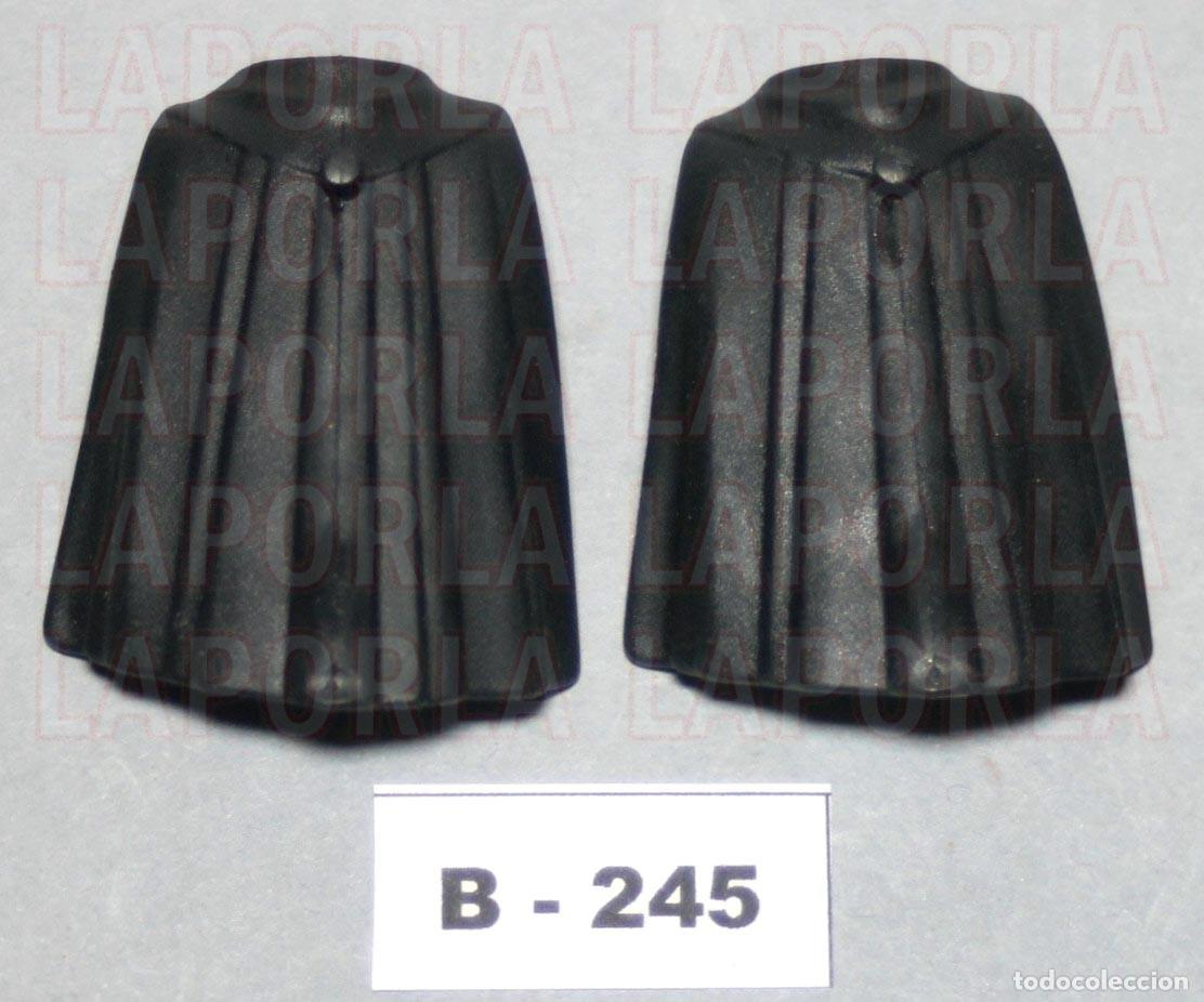 Playmobil: PLAYMOBIL 2 CAPAS NEGRAS FLEXIBLES - MEDIEVAL DRUIDA PEREGRINO (B-245)