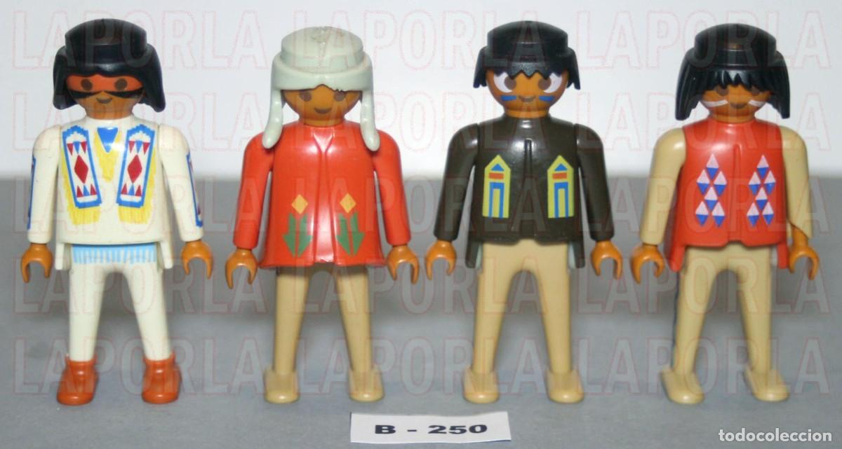 Playmobil: PLAYMOBIL 5 FIGURAS INDIOS - OESTE TRIBU WESTERN (B-250)