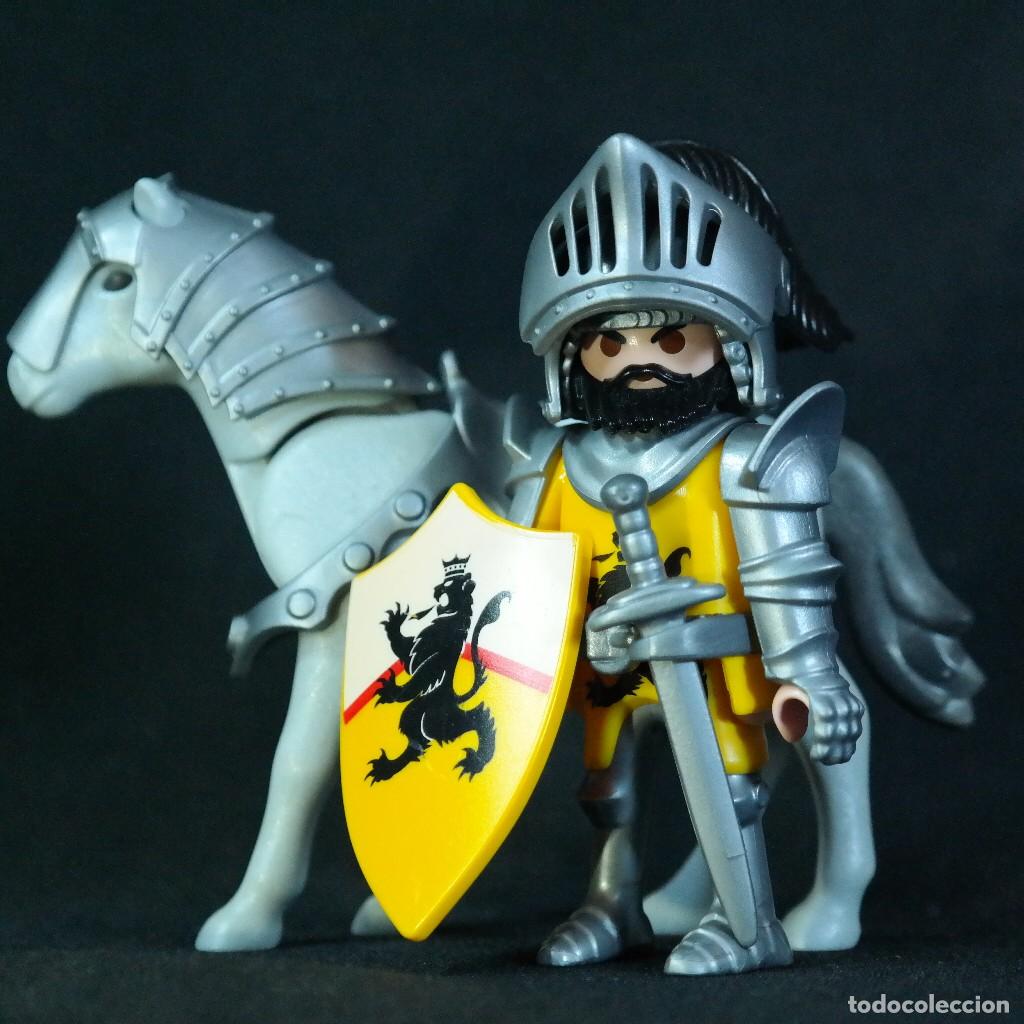 Playmobil: Playmobil caballero medieval de leon con caballo ☼