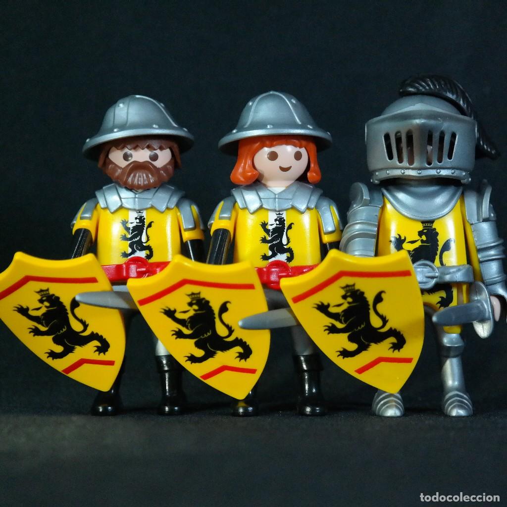 Playmobil: Playmobil tres caballeros de leon ☼