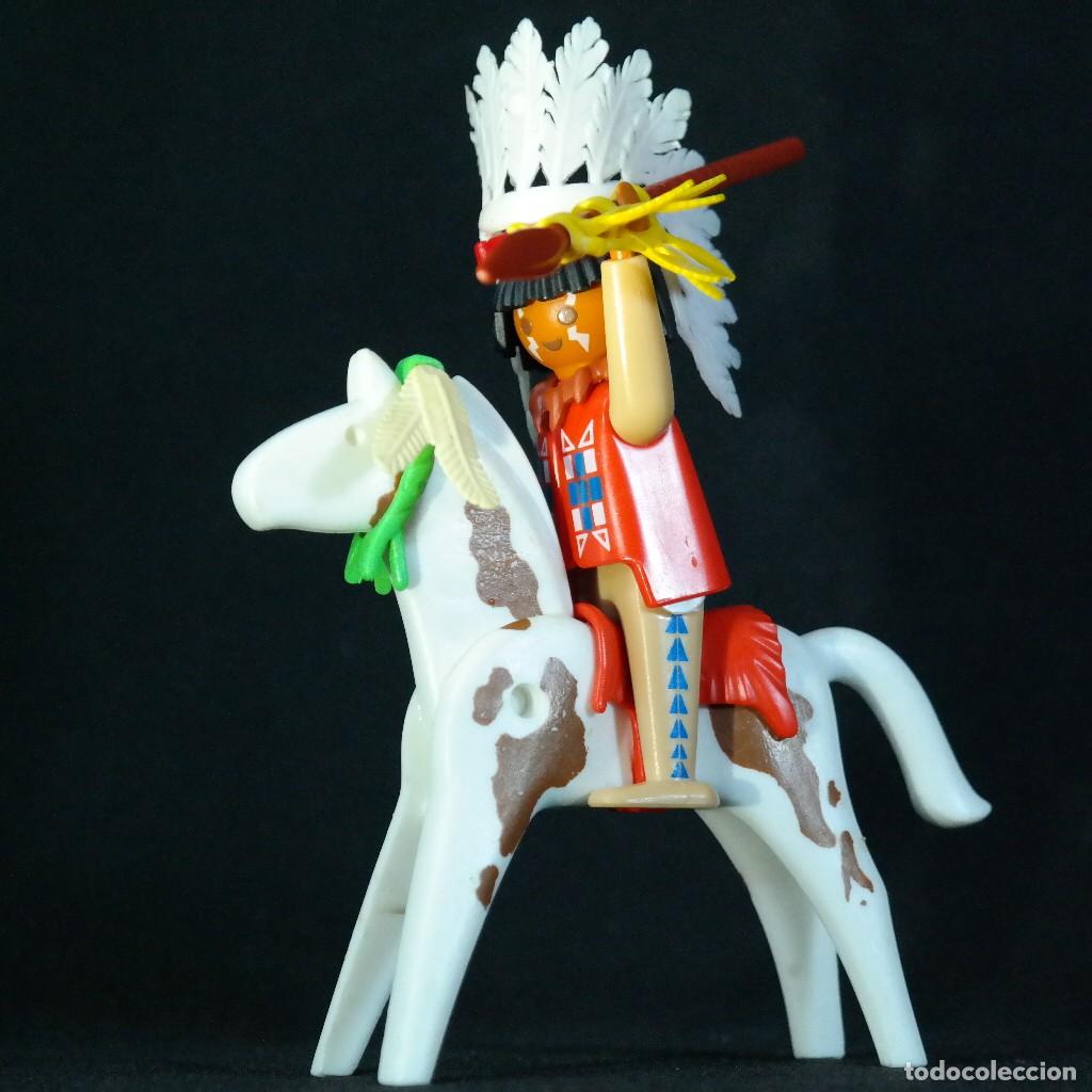 Playmobil: Playmobil indio con lanza y caballo ☼
