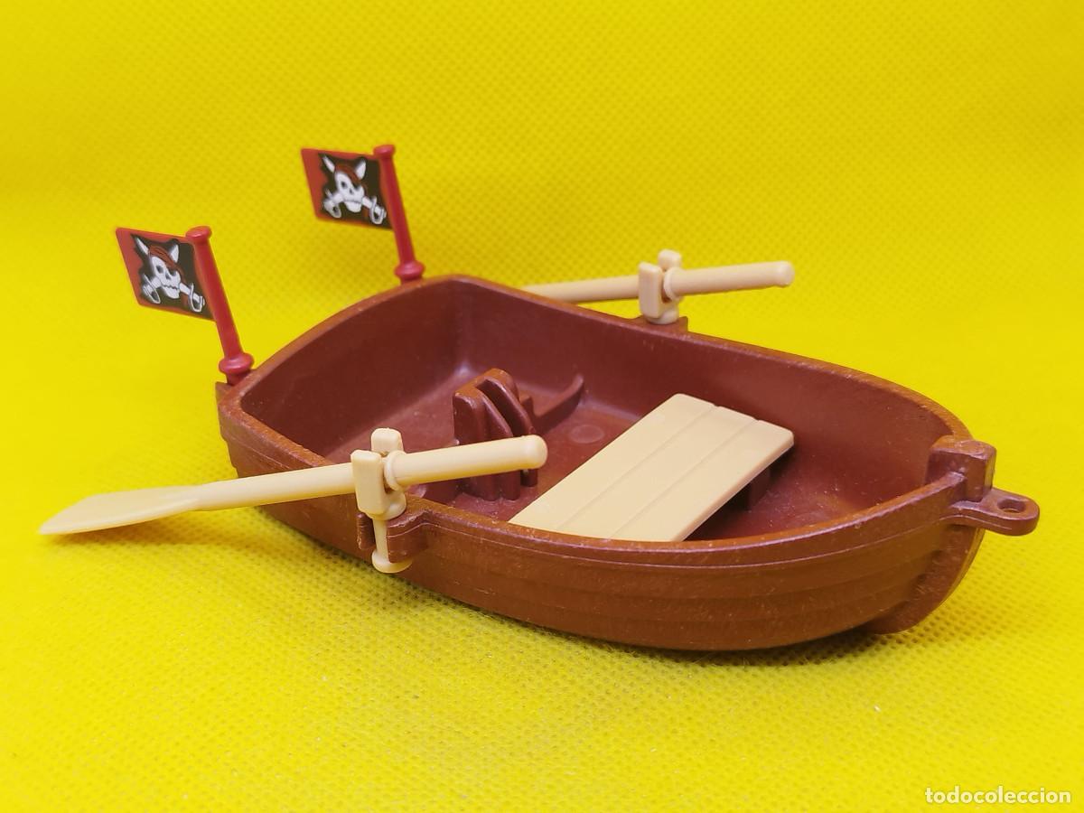 Playmobil: Playmobil Barca pirata con dos banderines con calavera