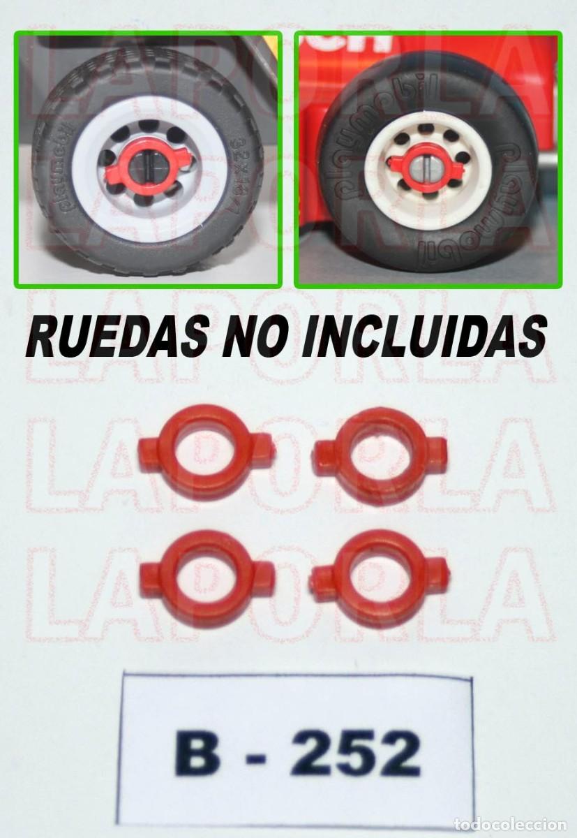 Playmobil: PLAYMOBIL 4 CLIPS SUJECI&Oacute;N FIJACI&Oacute;N RUEDAS VEH&Iacute;CULO - JEEP COCHE CAMI&Oacute;N (B-252)