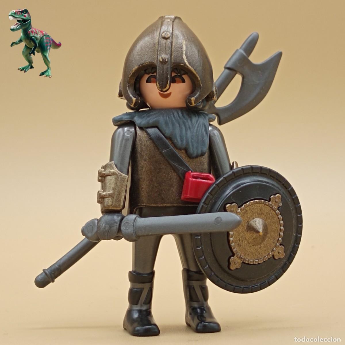 Playmobil: Playmobil figura caballero del lobo bronce guerrero soldado castillo medieval 4812 5001 5888 5889