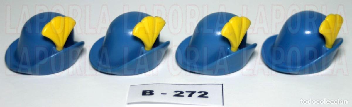 Playmobil: PLAYMOBIL 4 SOMBREROS MEDIEVALES - PAJE SOLDADO (B-272)