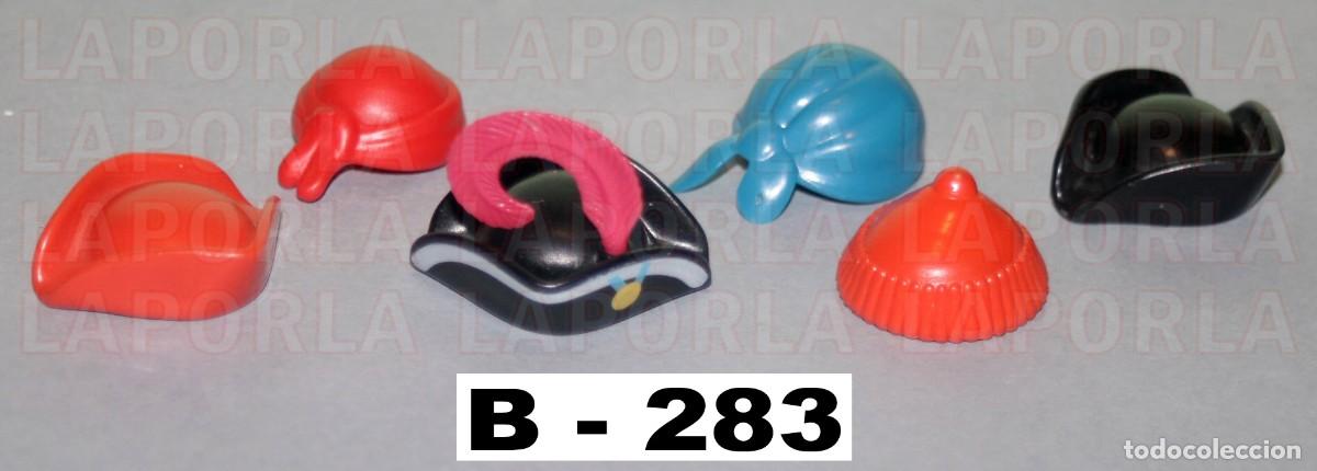 Playmobil: PLAYMOBIL 6 SOMBREROS Y GORROS PIRATAS - BUCANERO CORSARIO CAPIT&Aacute;N GRUMETE BARCO (B-283)