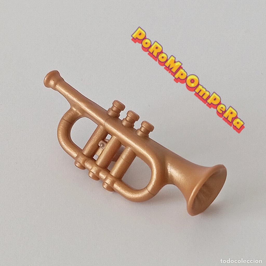 Playmobil: PLAYMOBIL TROMPETA DORADA INSTRUMENTO MUSICAL CORNETA M&Uacute;SICA JAZZ - DIFERENTES SETS M3