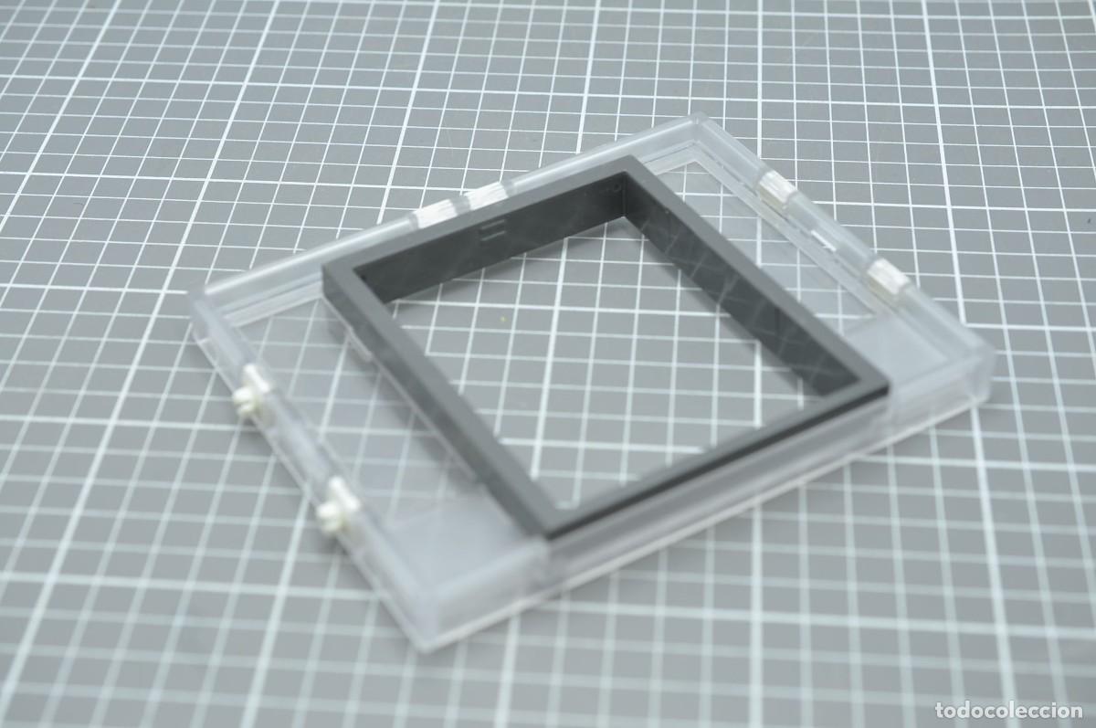 Playmobil: wsk049 Playmobil, puerta edificio 9372 5012 muro transparente marco gris