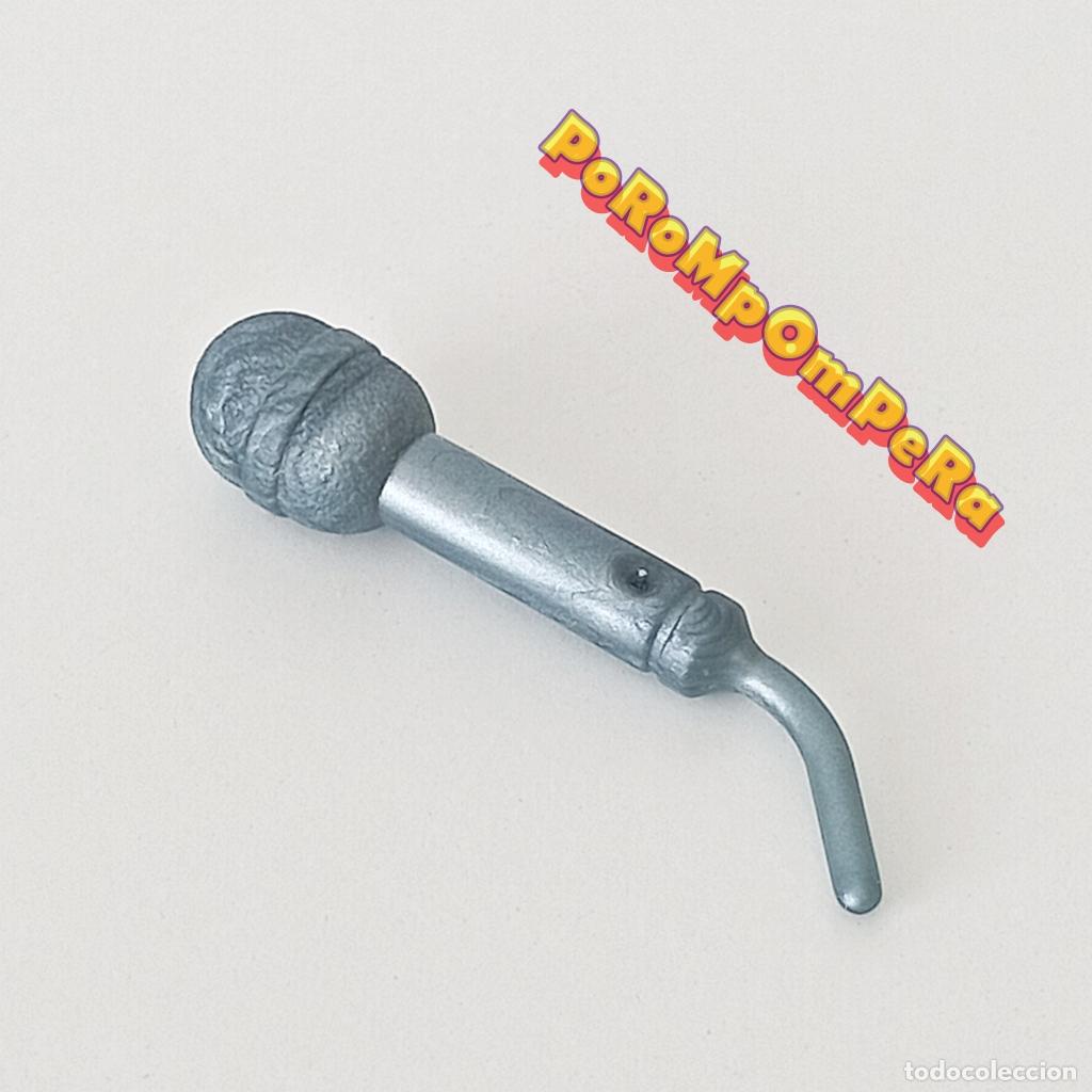 Playmobil: PLAYMOBIL MICR&Oacute;FONO GRIS AZULADO CANTANTE M&Uacute;SICO MICRO M3