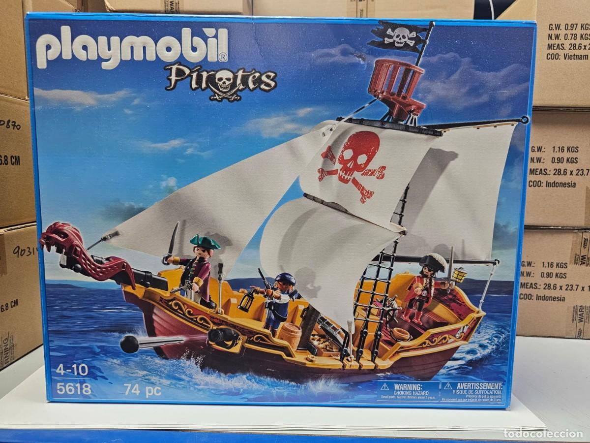 Playmobil: PLAYMOBIL 5618 BARCO PIRATA SERPIENTE ROJA, A&Ntilde;O 2013, NUEVO, CERRADO
