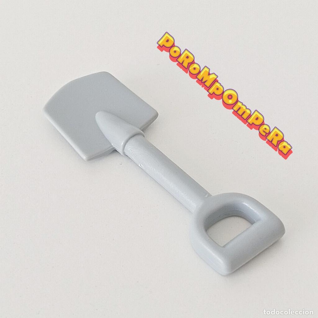 Playmobil: PLAYMOBIL PALA GRIS 3016 3029 3042 3053 3055 3286 3740 3794 3799 3858 3940 HERRAMIENTA PIRATA M3