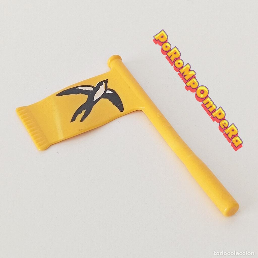 Playmobil: PLAYMOBIL BANDERA AMARILLA P&Aacute;JARO 3746 CICLISTA TROTAMUNDOS M3