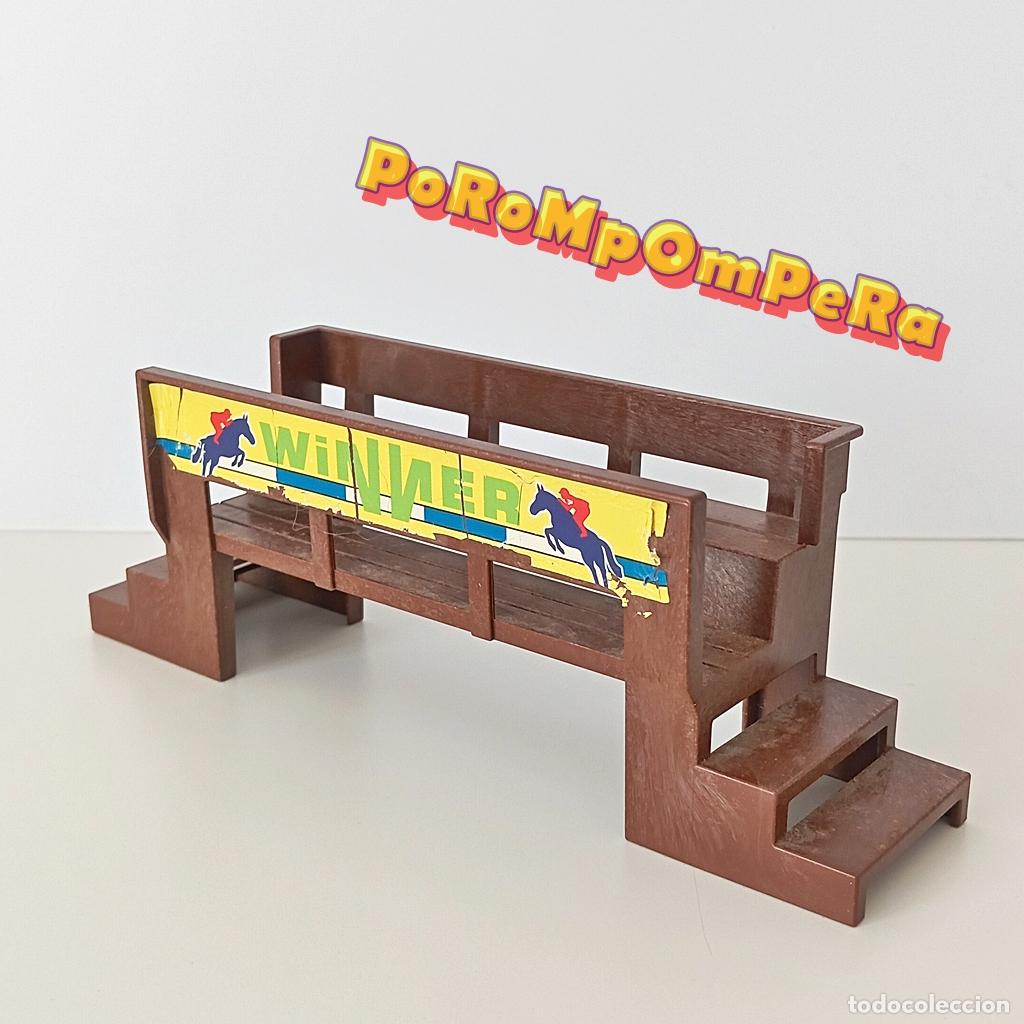 Playmobil: PLAYMOBIL GRADA H&Iacute;PICA SET ADIESTRAMIENTO DE CABALLOS 4185 PLATAFORMA ESCALERA IDEAL MEDIEVAL CG3