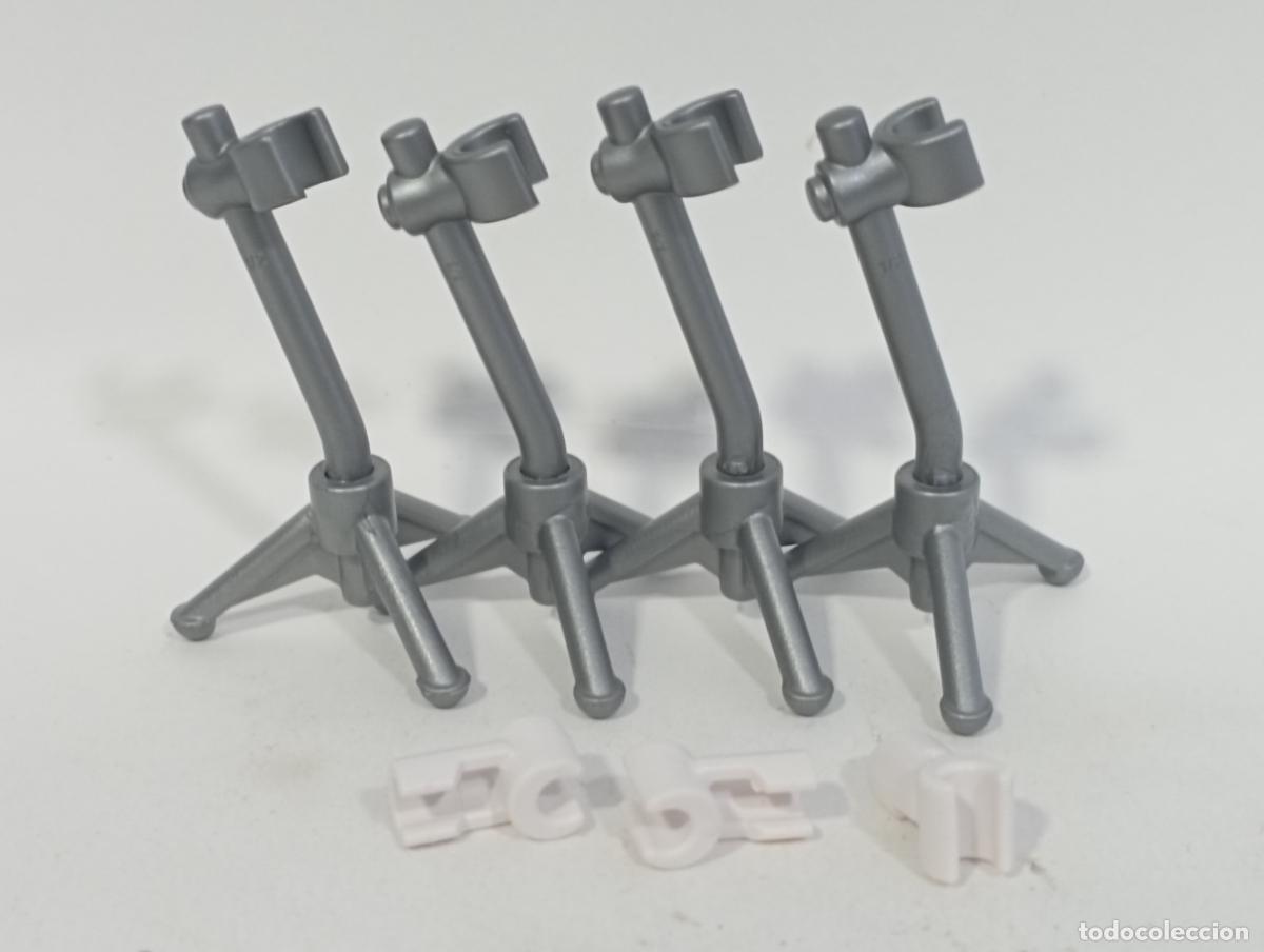 Playmobil: PLAYMOBIL 4 SOPORTE GUITARRA + 3 ACCESORIOS BLANCOS