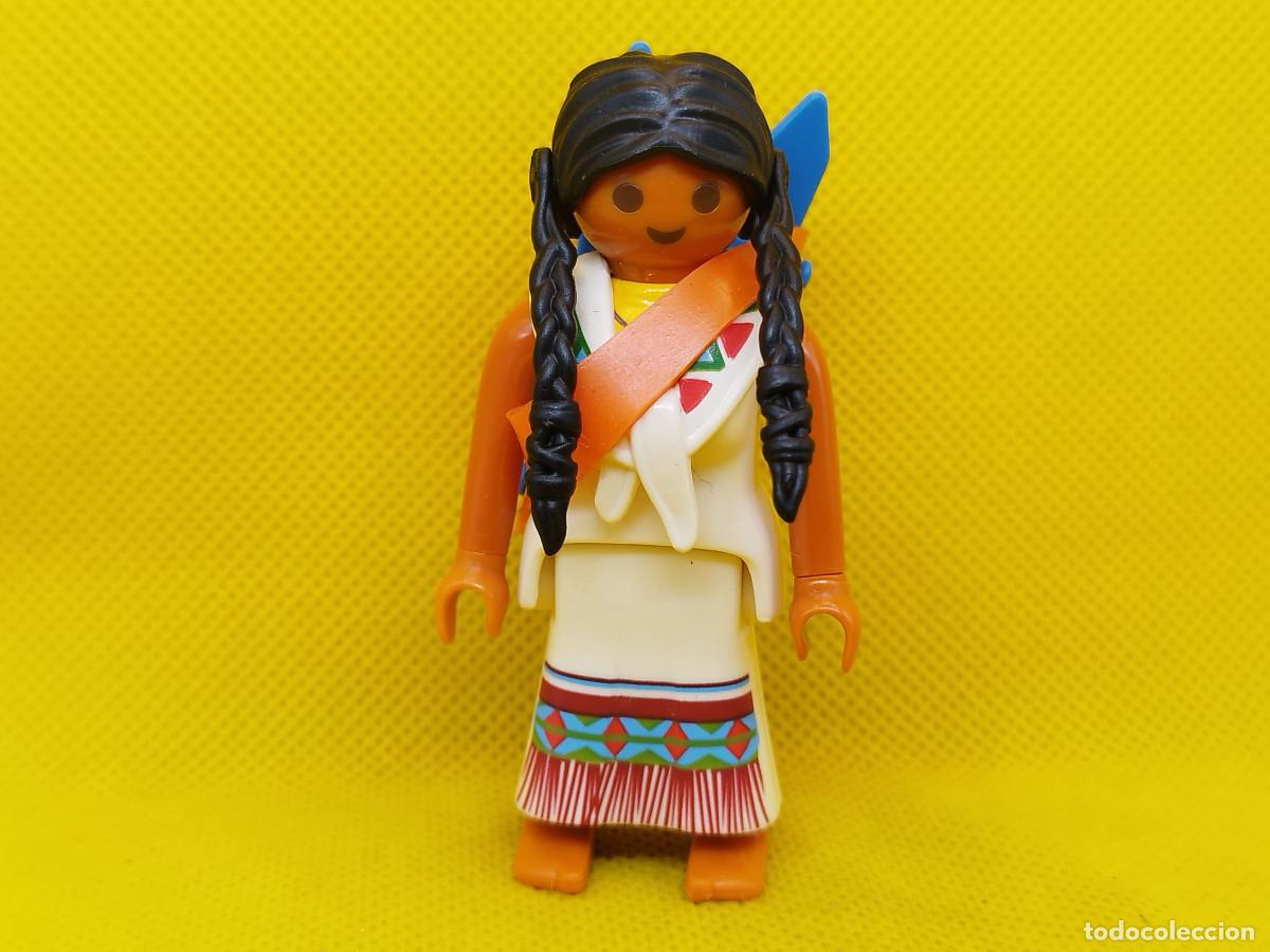 Playmobil: Playmobil Mujer india con bebe en la espalda
