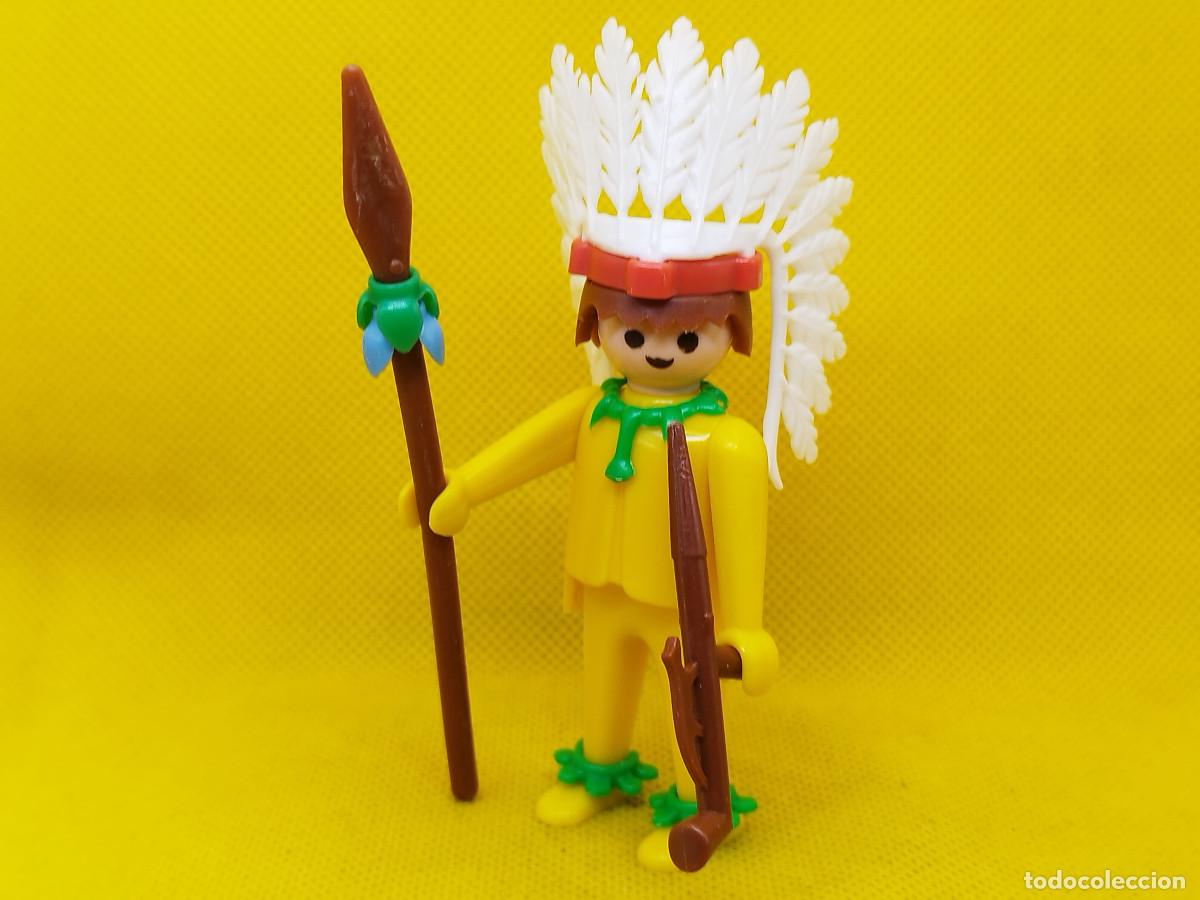Playmobil: Playmobil Jefe indio con pipa de la paz, click de manos fijas