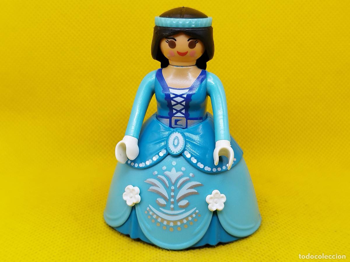 Playmobil: Playmobil Princesa medieval con vestido y corona azul