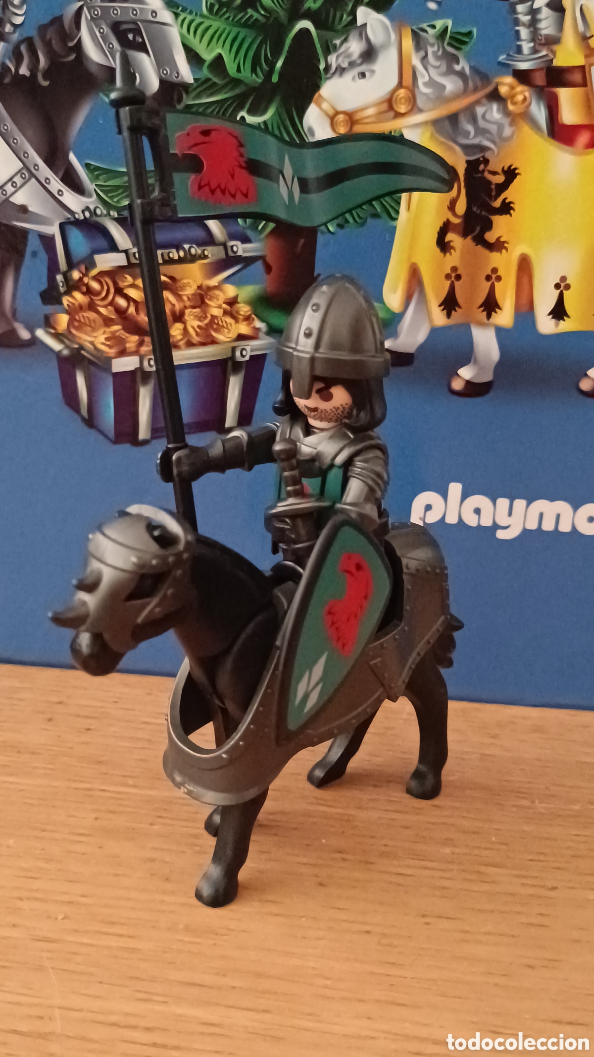 Playmobil: Playmobil Caballero Medieval Halcon Caballo Armadura