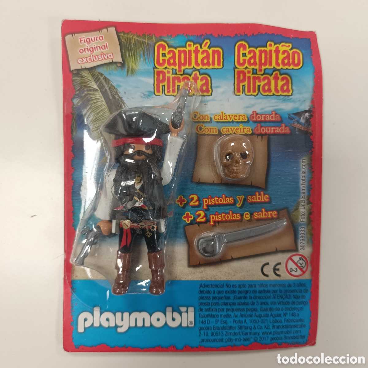 Playmobil: Playmobil Capitan Pirata en Bl&iacute;ster NUEVO PRECINTADO