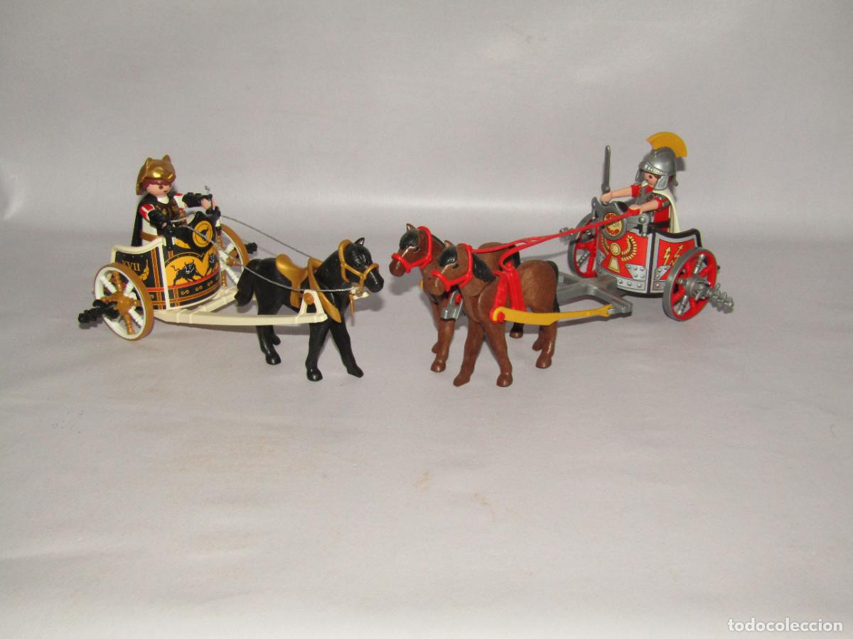 Playmobil: Pareja de Cuadriga Biga y Carro Romanos de PLAYMOBIL Originales