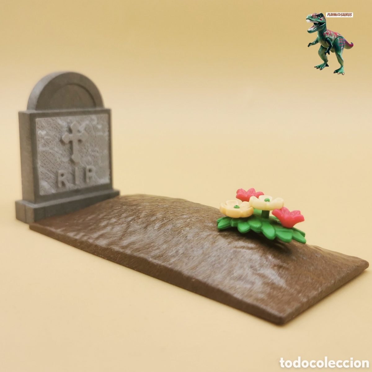 Playmobil: Playmobil tumba con lapida cementerio western oeste medieval victoriano campo santo halloween