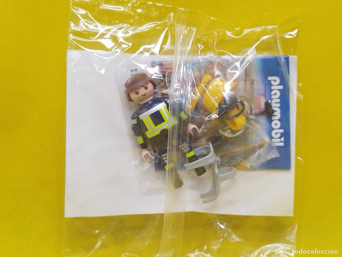Playmobil: Playmobil Bombero con bombona de oxigeno en sobre promocional