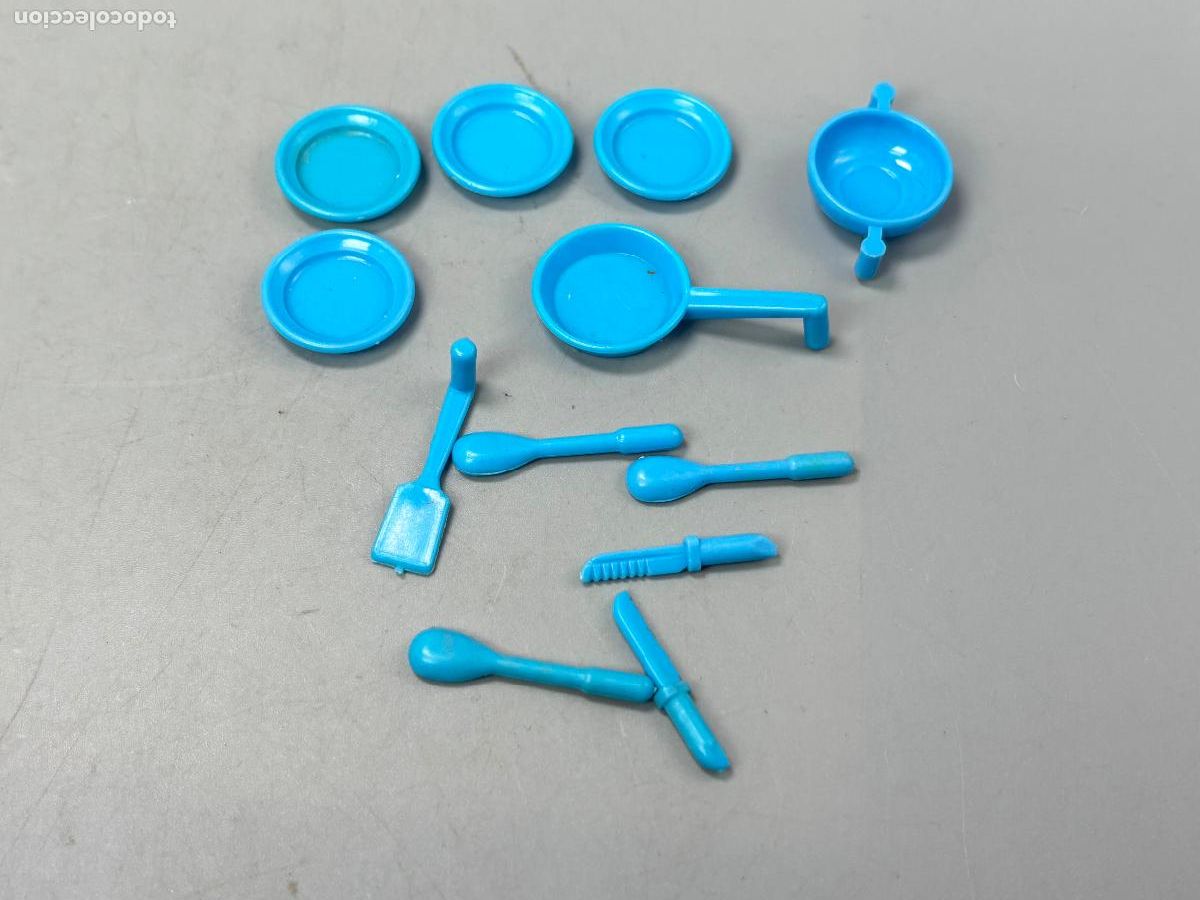 Playmobil: Playmobil 3258 lote plato cubierto azul primera &eacute;poca