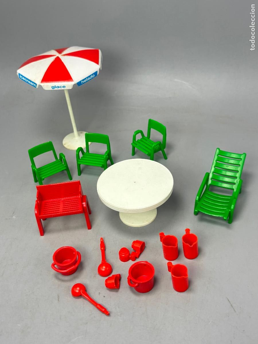 Playmobil: Playmobil 3249 silla mesa menaje furgoneta camper