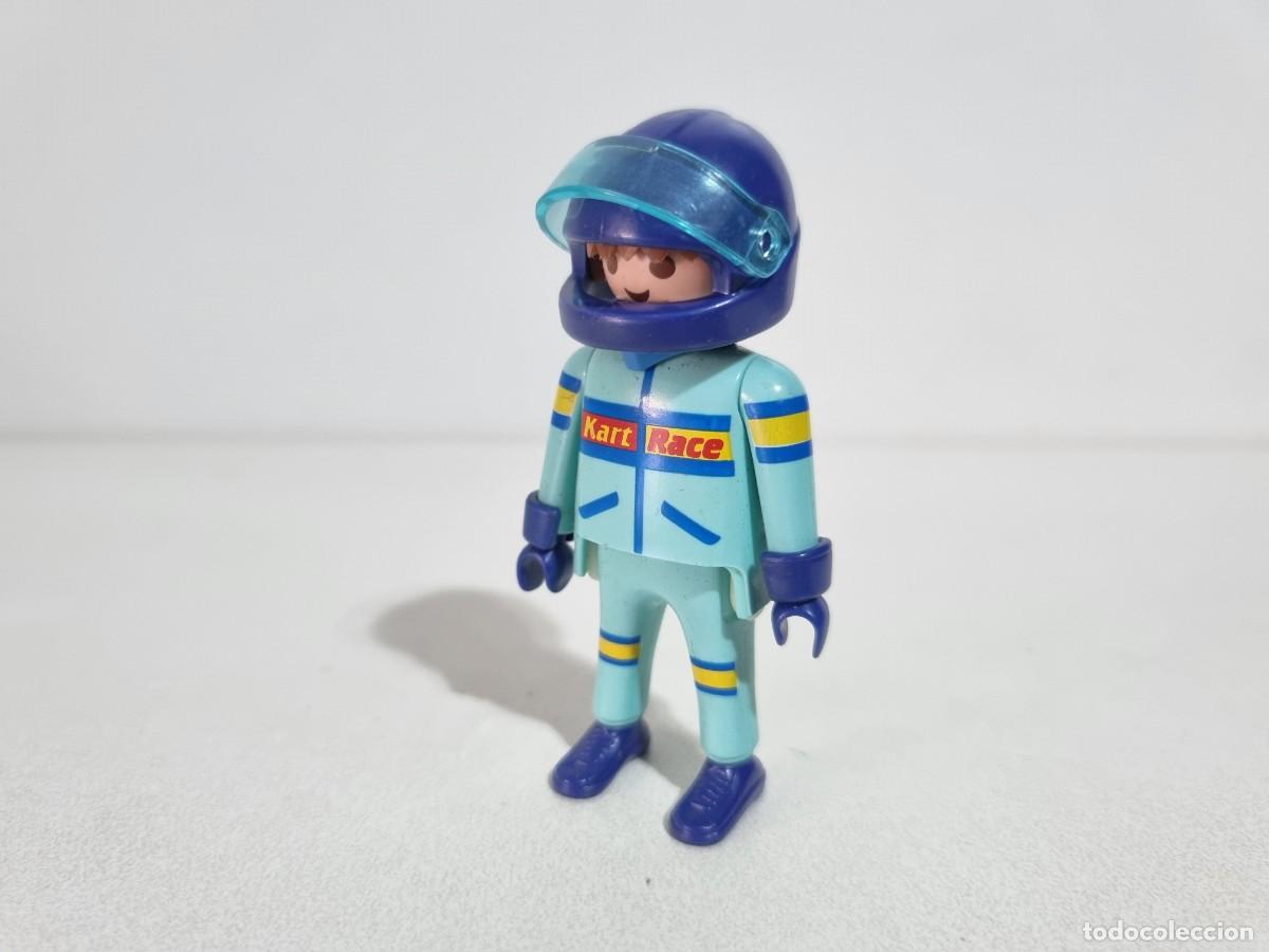 Playmobil: Playmobil 3012 Antiguo Conductor Piloto Coche Kart Karting Carrera Circuito