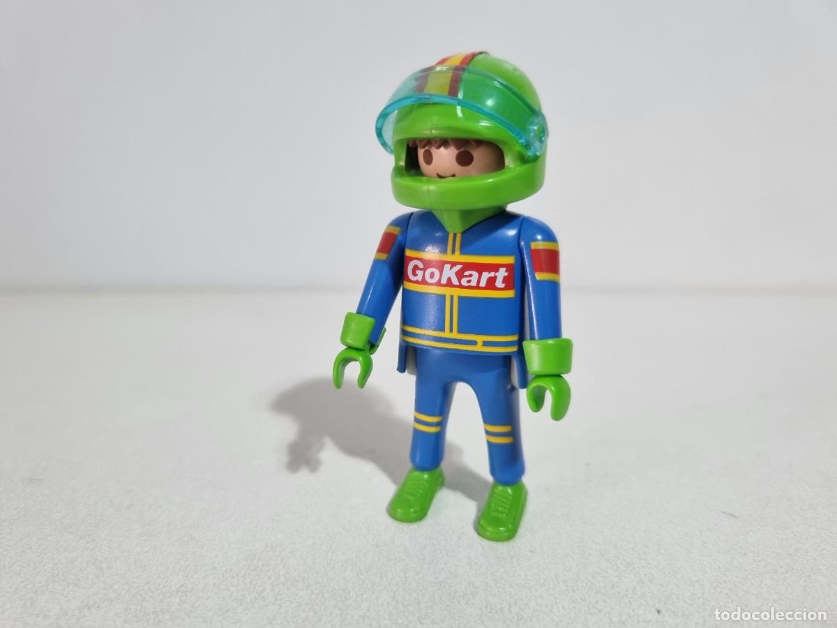 Playmobil: Playmobil 3013 Antiguo Conductor Piloto Coche Kart Karting Carrera Circuito
