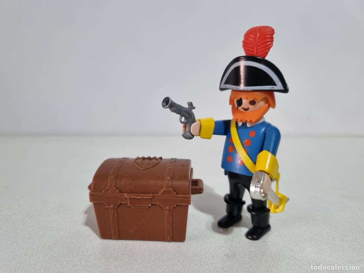 Playmobil: Playmobil 3382 Antiguo Capitan Comandante Pirata Cofre Tesoro Corsario