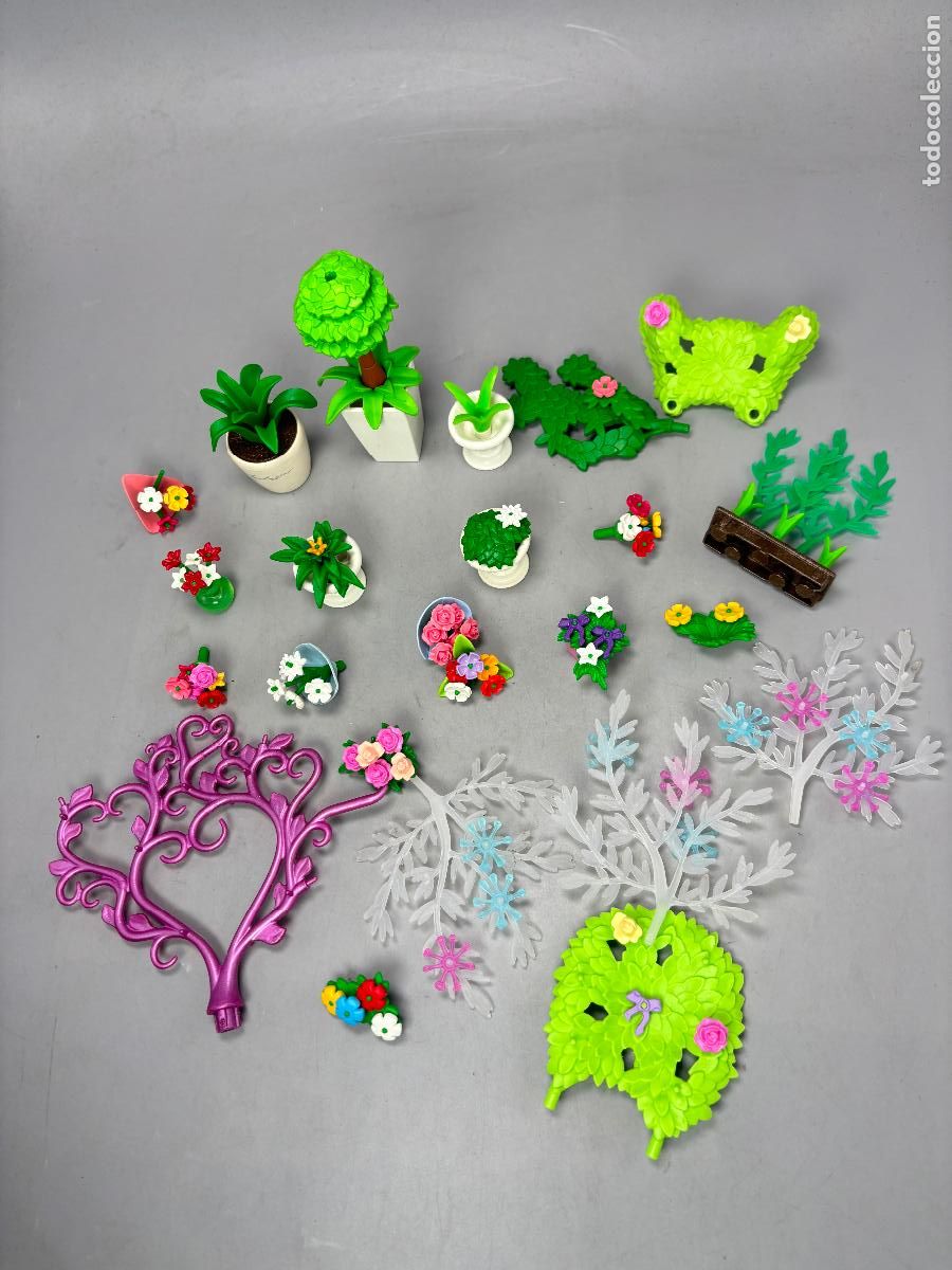 Playmobil: Playmobil lote planta vegetaci&oacute;n arbusto