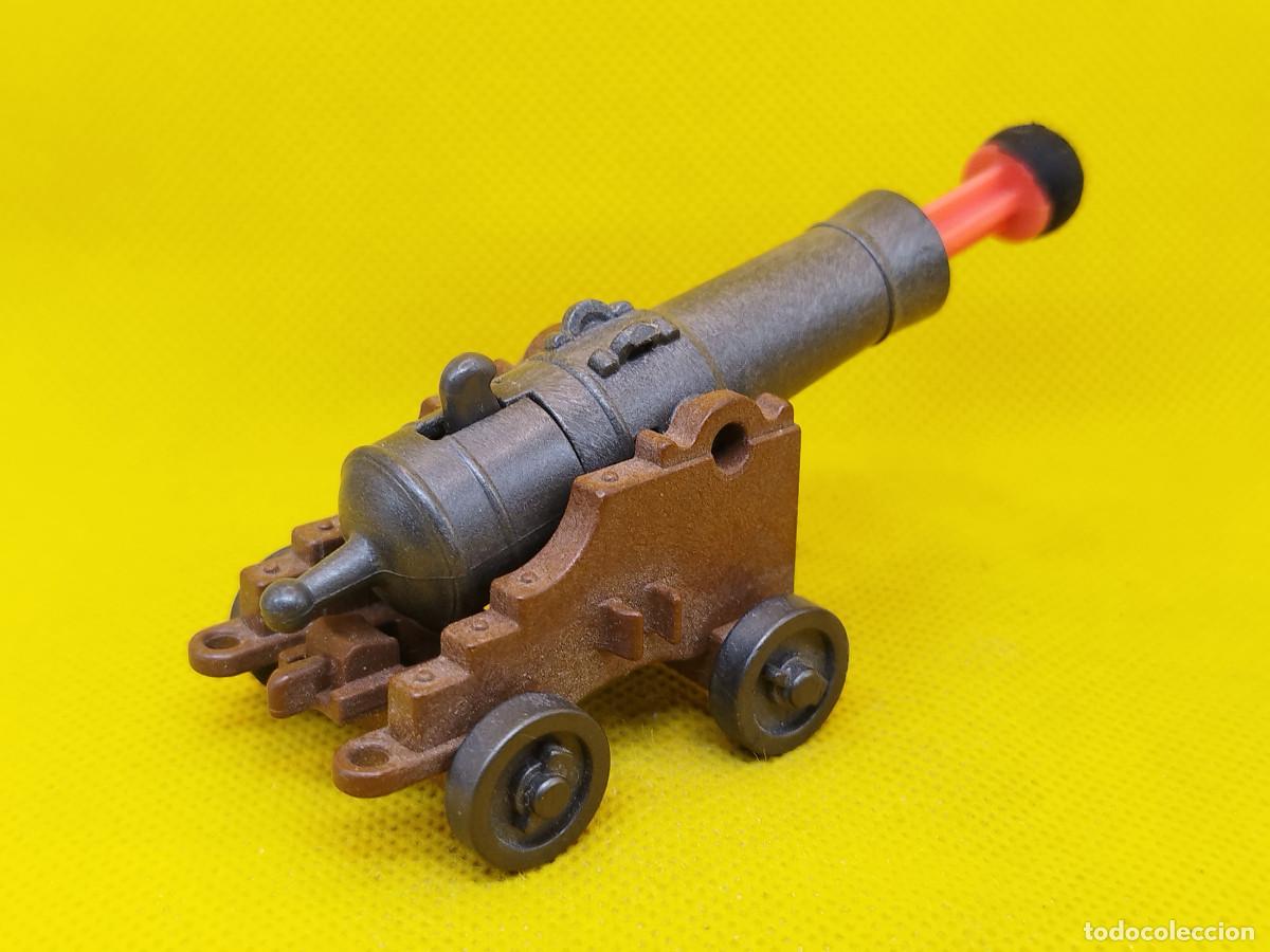 Playmobil: Playmobil Ca&ntilde;&oacute;n con la bancada marr&oacute;n y proyectil