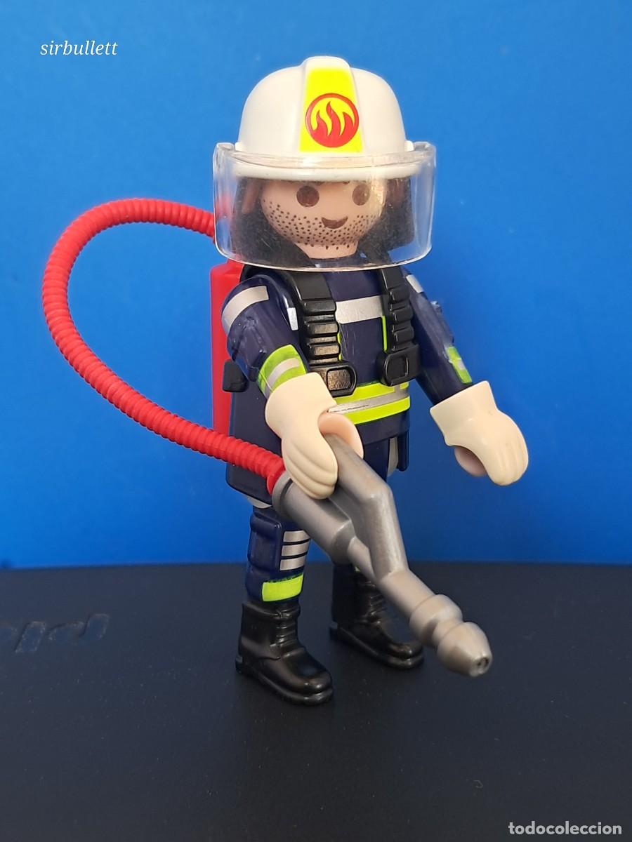 Playmobil: Figura bomberos playmobil. Ciudad acci&oacute;n emergencias