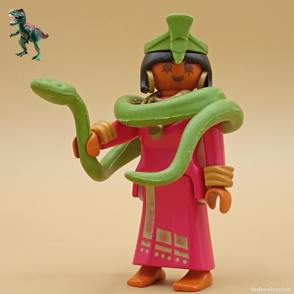 Playmobil: Playmobil figura encantadora de serpientes mujer pitonisa boa constrictora circo romani 3737