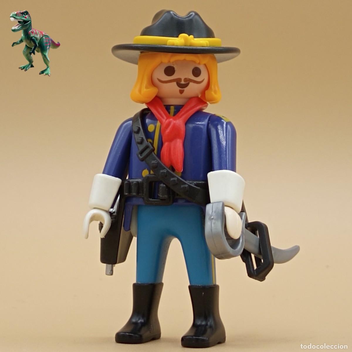 Playmobil: Playmobil figura General Custer septimo de caballeria nordista unionista guerra civil americana