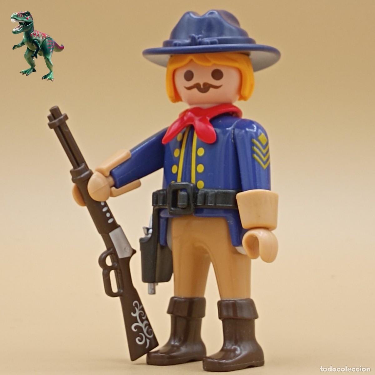 Playmobil: Playmobil figura General Custer septimo de caballeria nordista unionista guerra civil americana