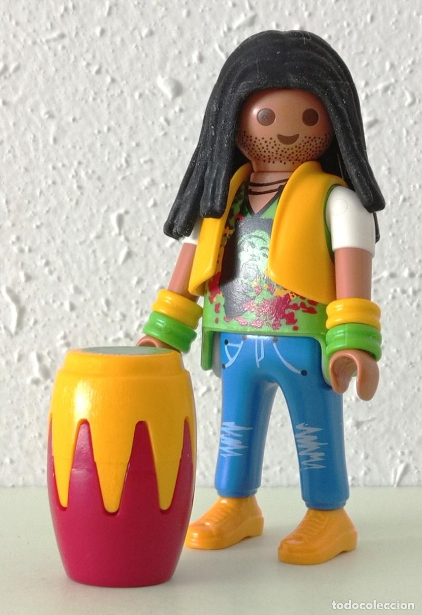 Playmobil: PLAYMOBIL. JAMAICANO CON TAMB&Oacute;R. M&Uacute;SICO CALLEJERO.