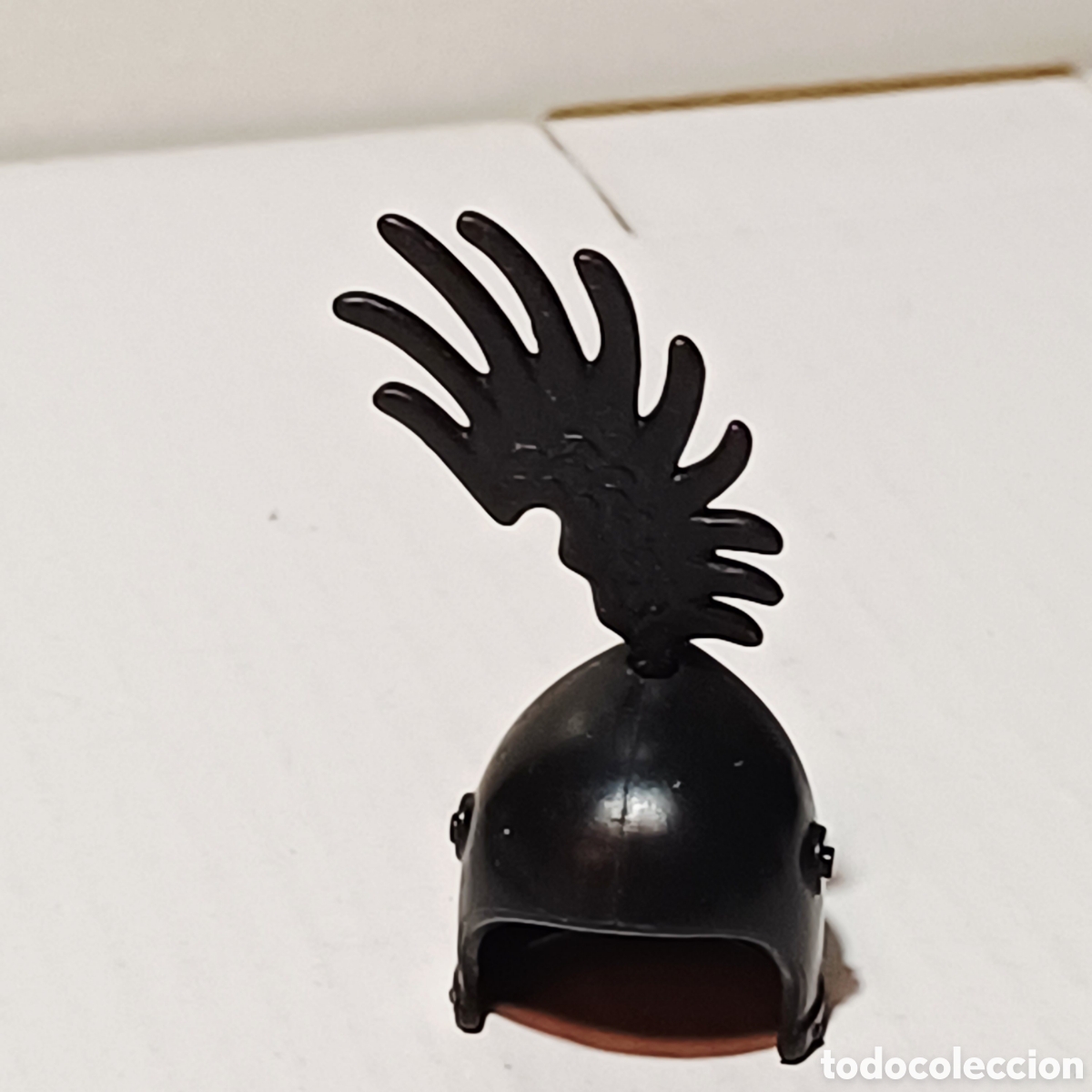 Playmobil: Pieza playmobil casco negro medieval caballero soldado guerrero