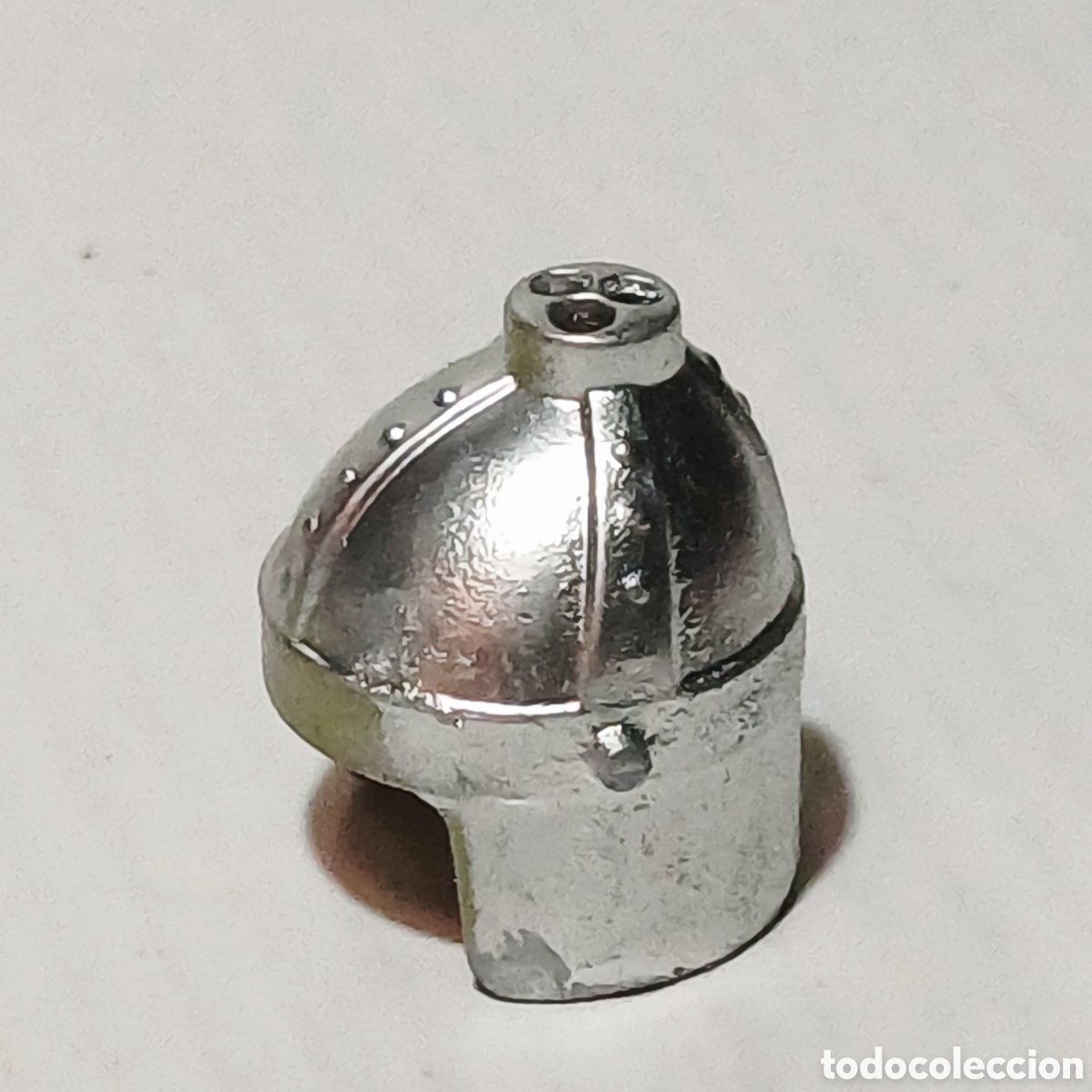 Playmobil: Pieza playmobil casco gris metalizado medieval soldado guerrero