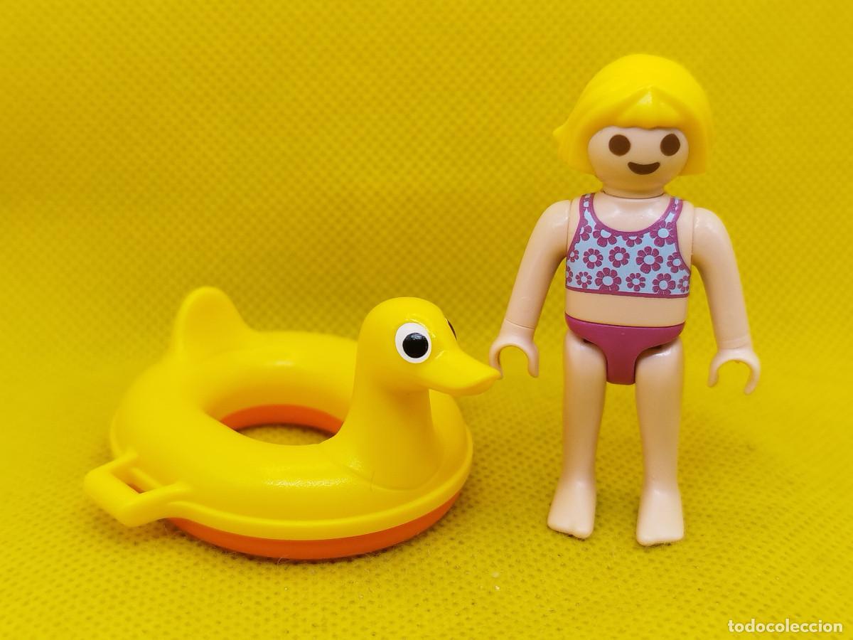 Playmobil: Playmobil Ni&ntilde;a con flotador de pato amarillo