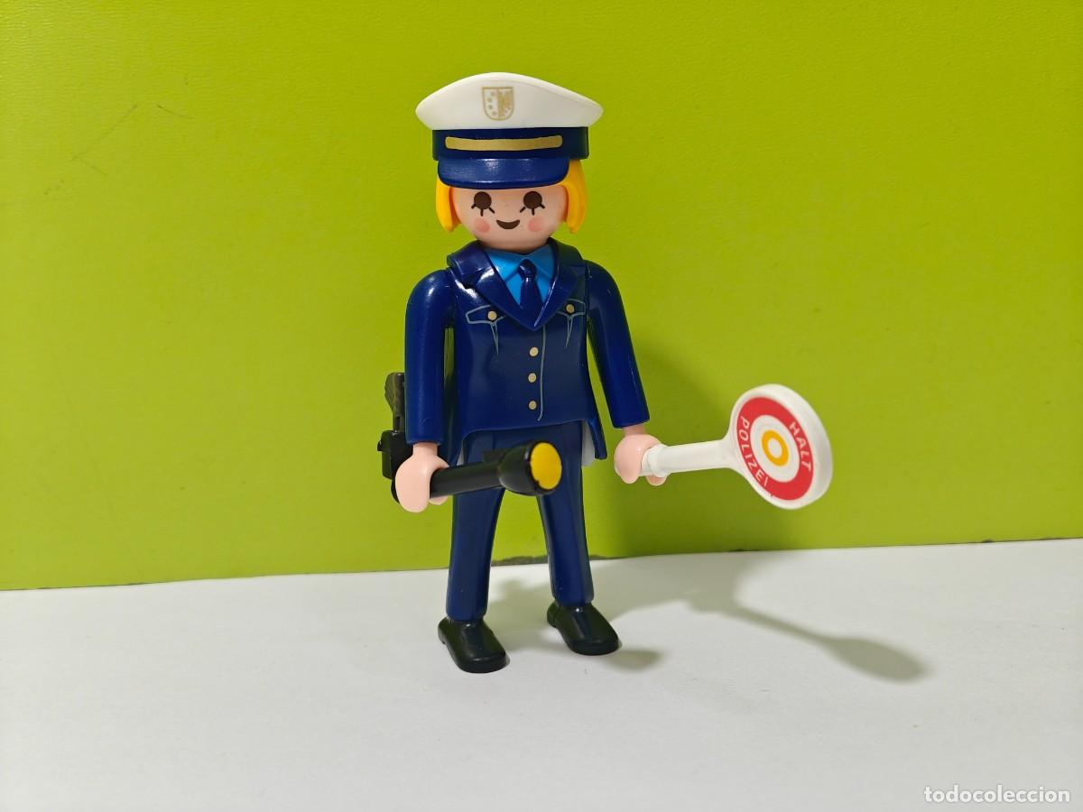 Playmobil: playmobil figura mujer polic&iacute;a polizei, comisar&iacute;a, parque, c&aacute;rcel, ladrones, cuartel, moto, city.