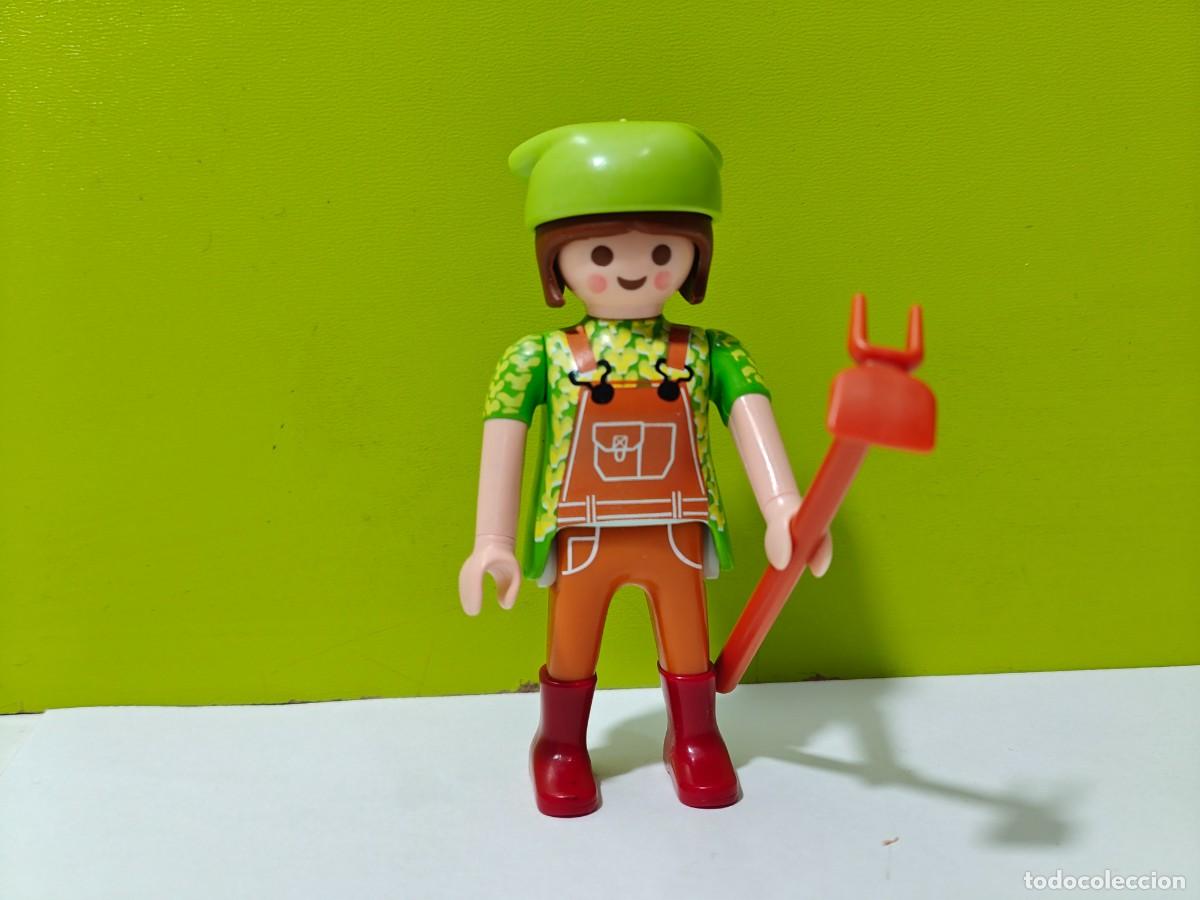 Playmobil: playmobil figura mujer granjera, huerto, invernadero, flora shop, tractor, granja, establo, city...